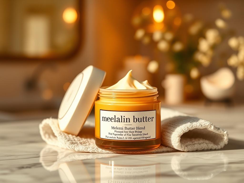 A high resolution image of a luxurious jar of melanin