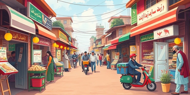 Pakistani bazaar marketplace