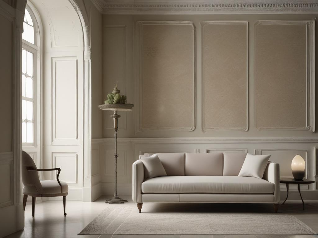 restored room, Maltese stonework, modern furnishings, serene environment, 18th century heritage