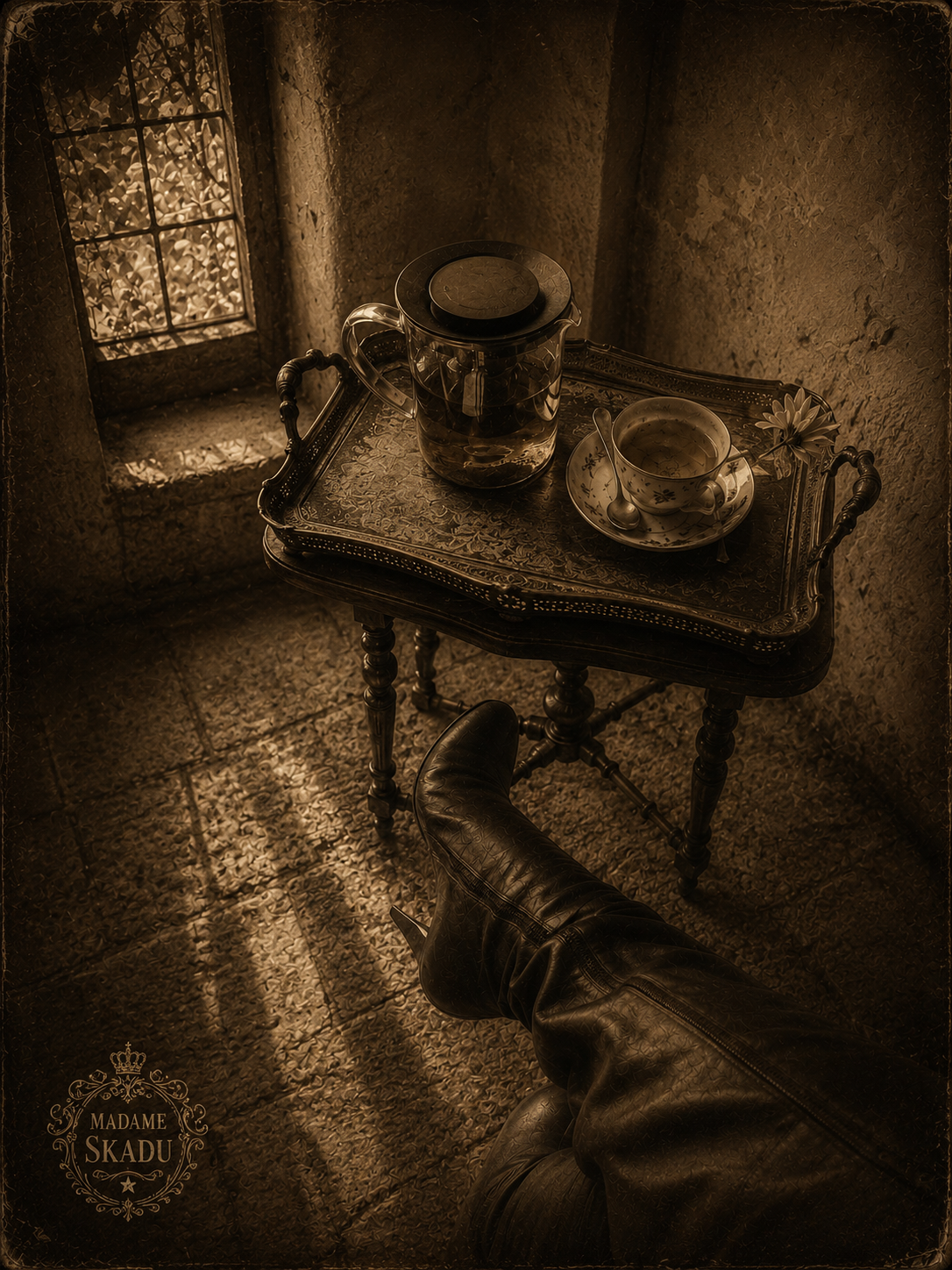Dark atmospheric maritime background