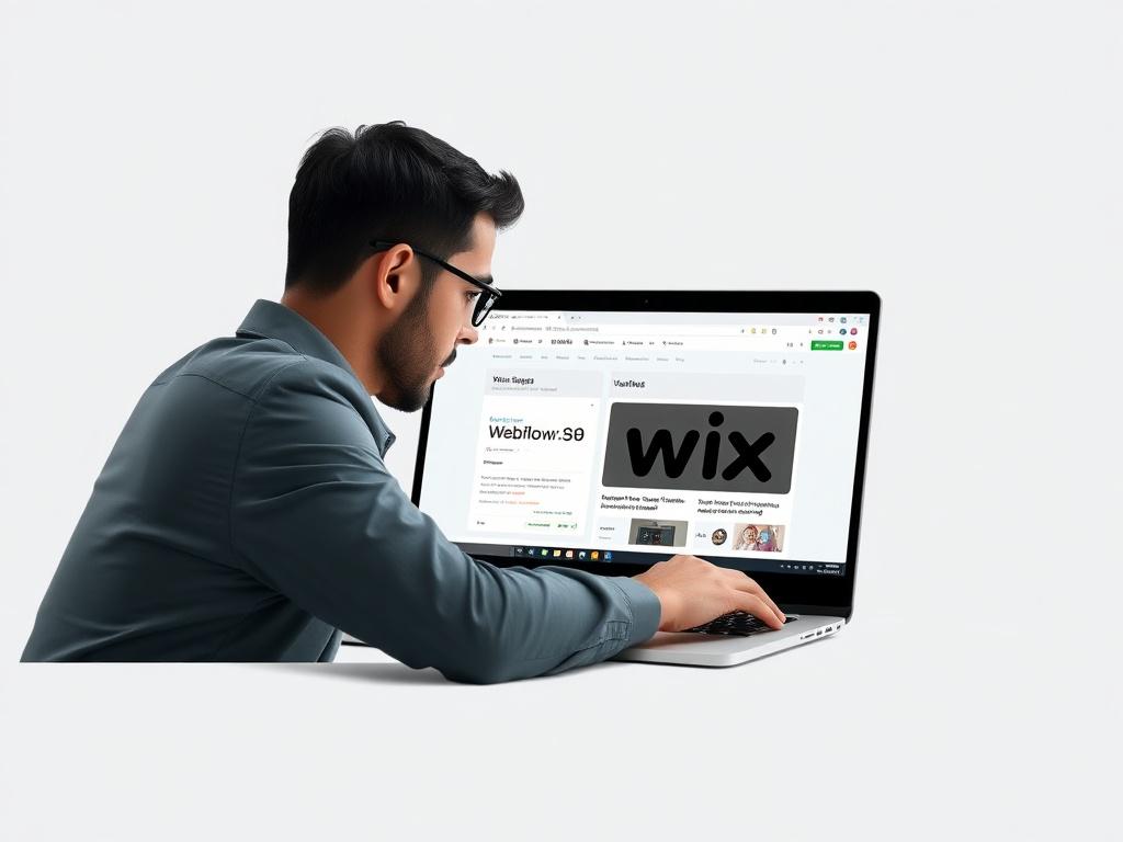A realistic high resolution of a focused professional troubleshooting a