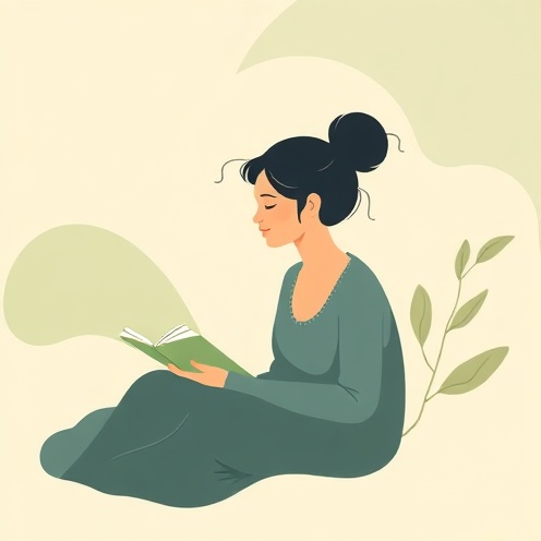 Person reflecting peacefully in a wellness moment