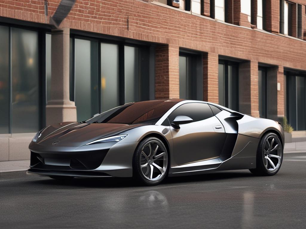 A realistic high resolution of a fully detailed car showcasing