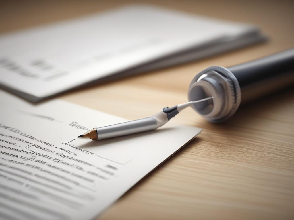 A close up shot of a beautifully designed cover letter