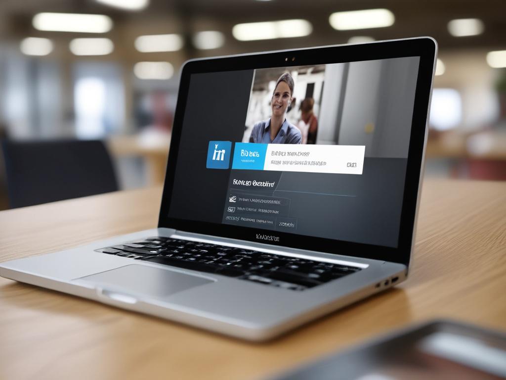 A close up shot of a laptop screen displaying a