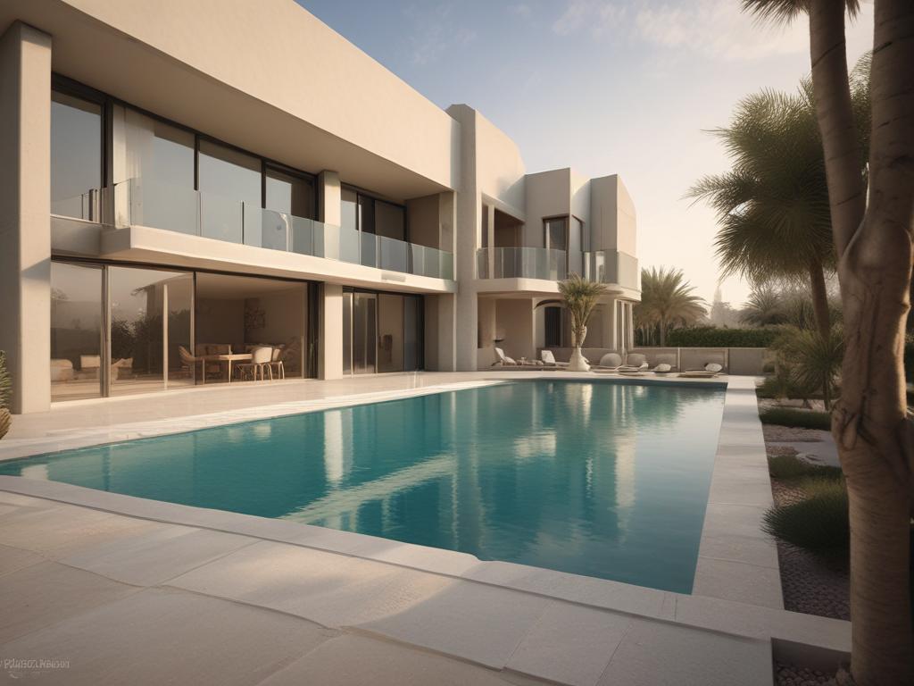 luxury villa, Dubai, spacious, private pool, elegant design