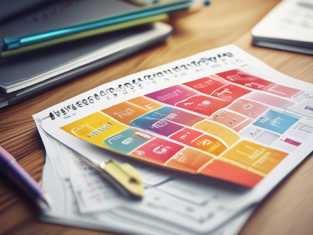 high resolution close up of a social media marketing plan,