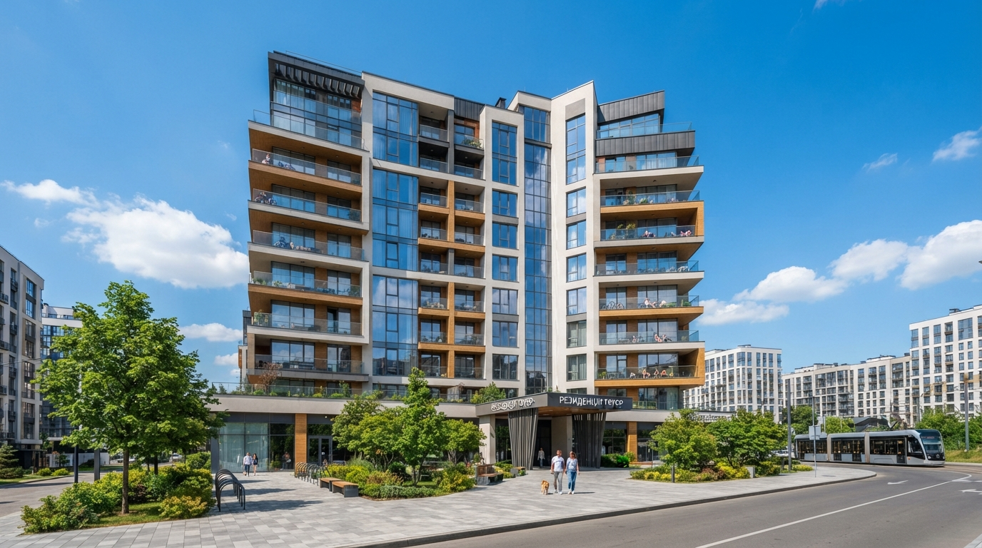 Modern building in Kherson