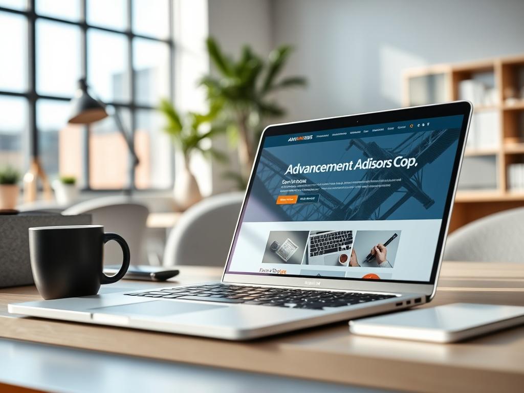 A high resolution close up shot of a modern office