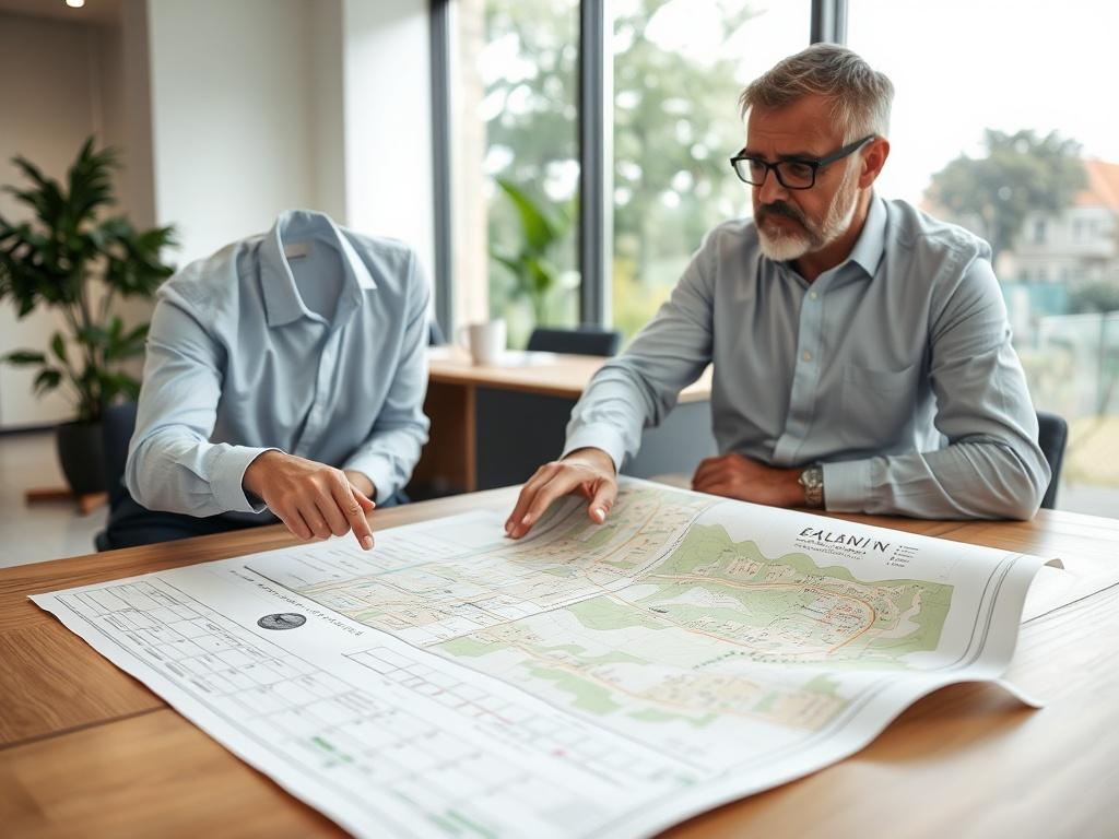 A close up shot of a professional consultant discussing planning