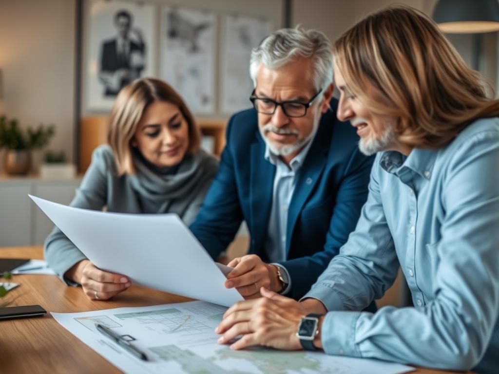 A close up shot of a professional consultant engaging with