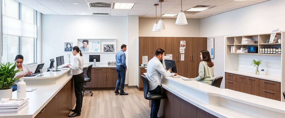 Efficient practice reception and administrative operations with scheduling and patient coordination