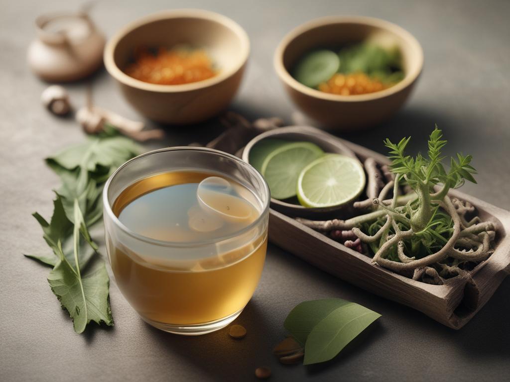 Thai Herbal Infusion, exotic herbs, herbal tea, natural ingredients, soothing