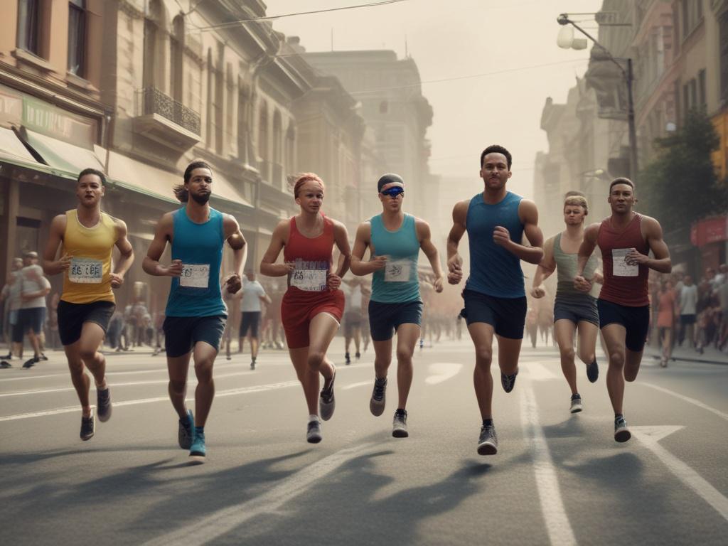 street race, running, Tananger, community, excitement