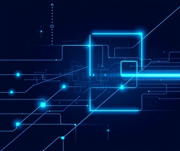 Abstrakcyjna ilustracja technologiczna