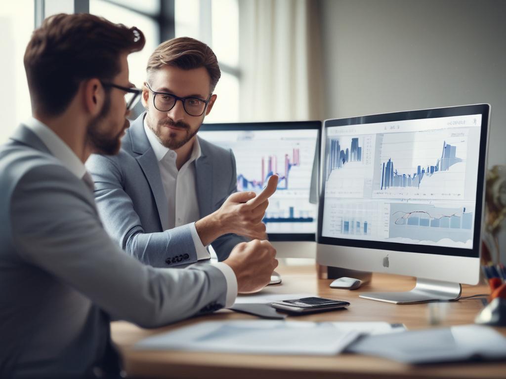 A close up shot of a financial advisor discussing plans