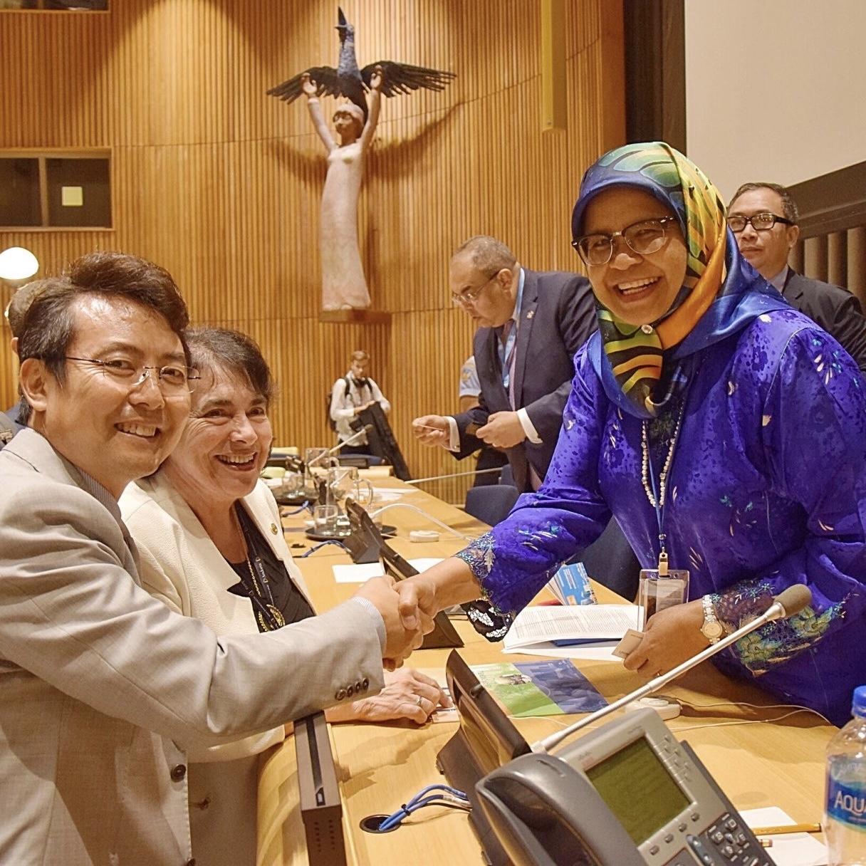 Timothy Yi at UN Headquarters