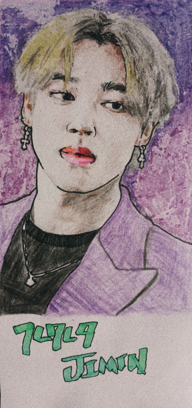 Hatch-style portrait