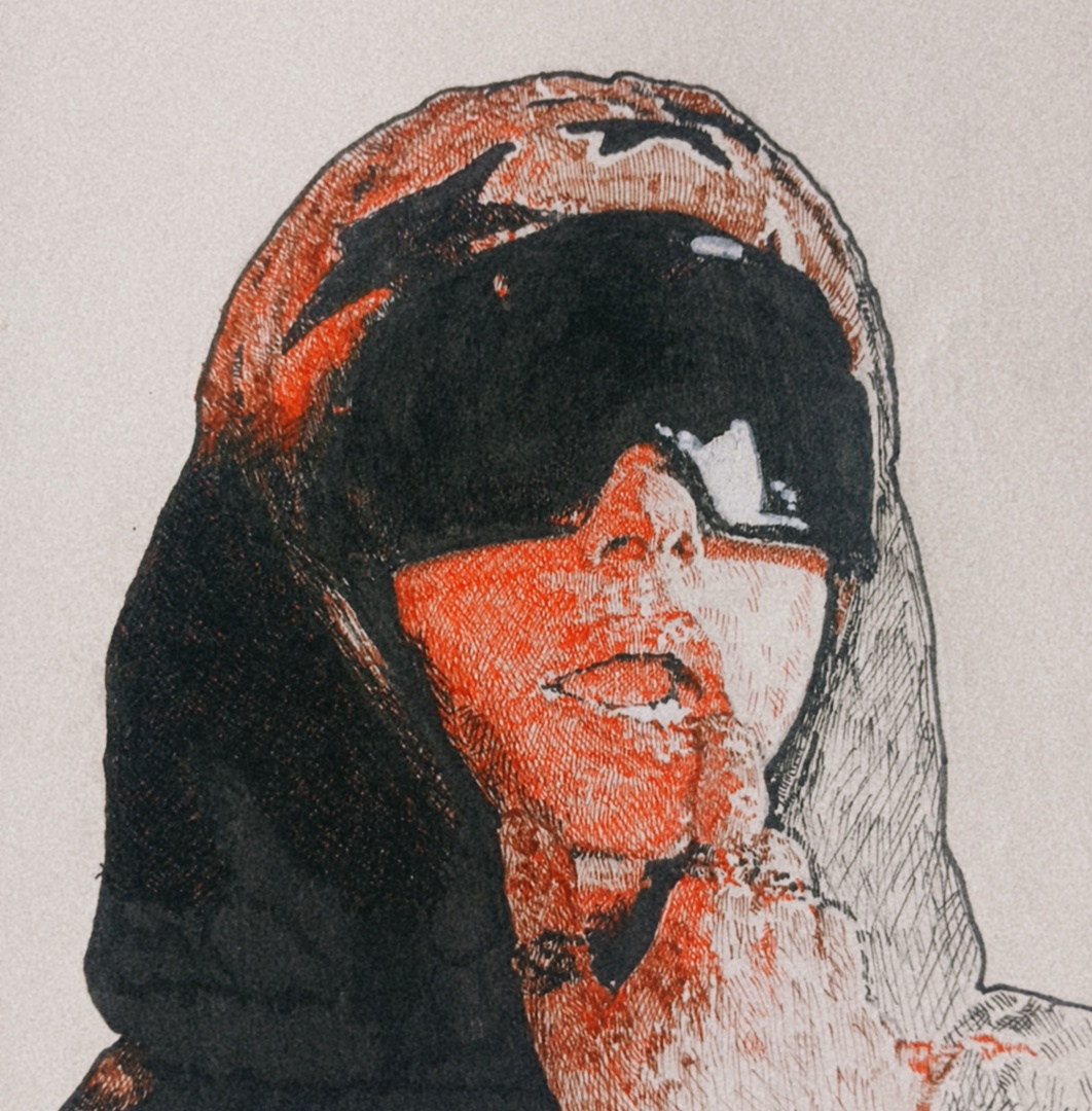 Portrait with neo-minimalist aesthetic