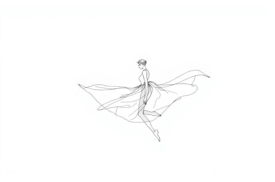 Flowing figure illustration