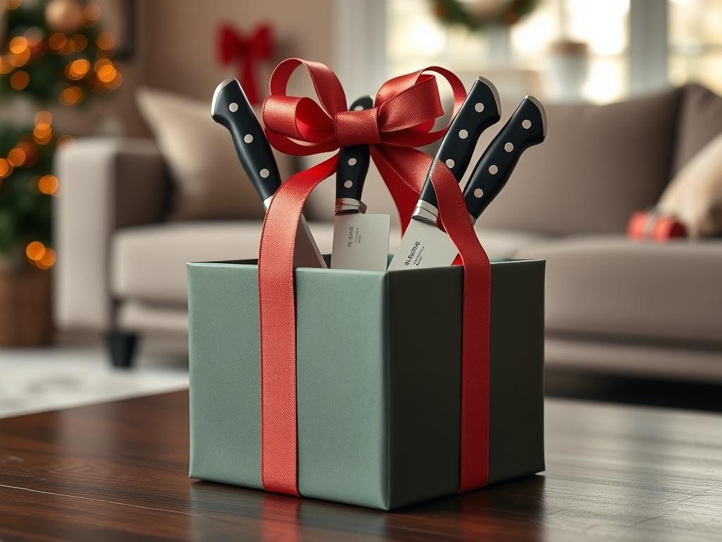 A beautifully wrapped gift box with a bow on top,