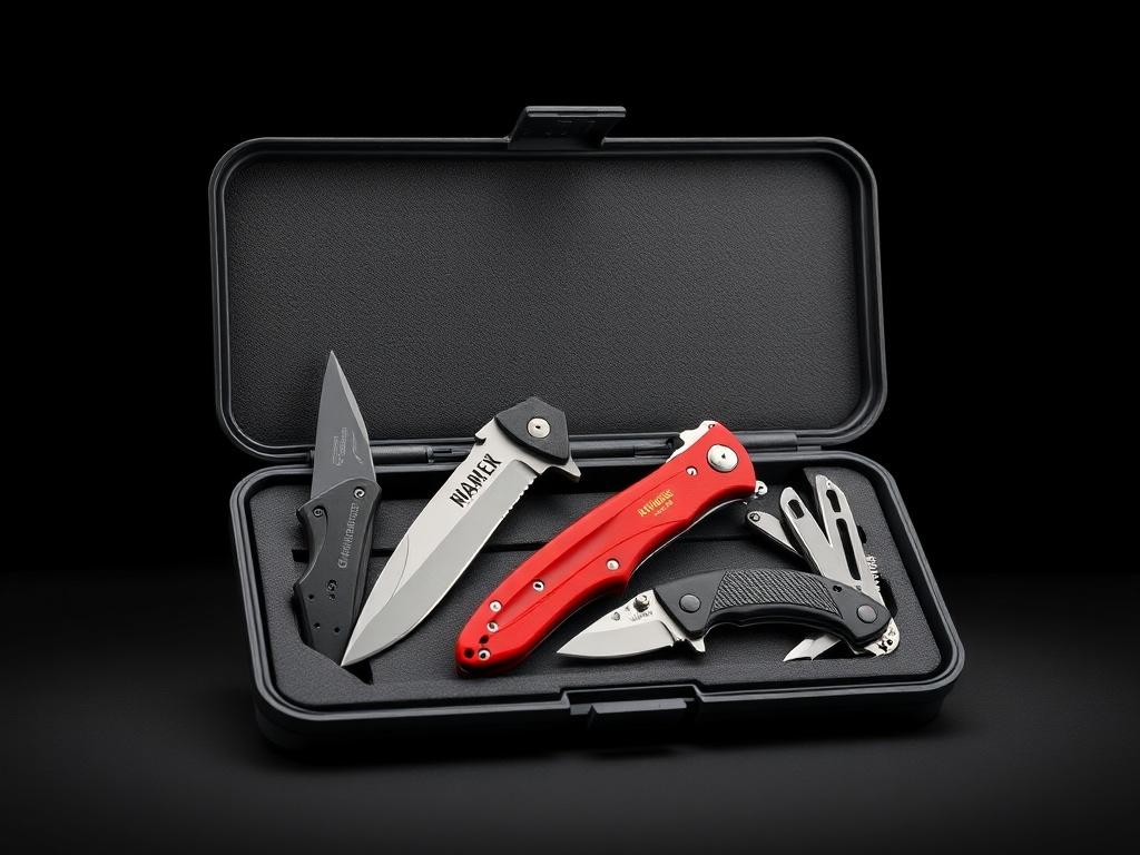 A high resolution image of a knife enthusiast starter kit