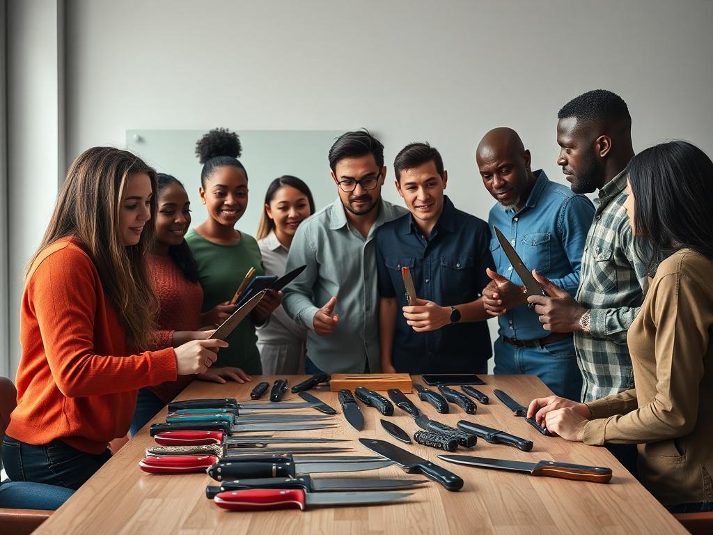 A realistic image of a group of diverse people gathered