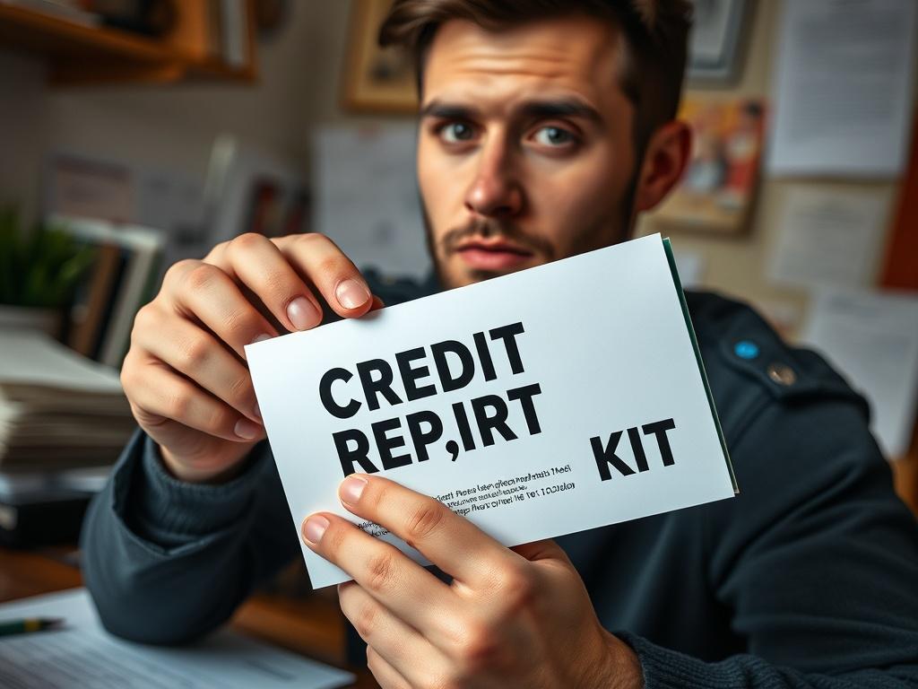 A close up shot of a person holding a Credit