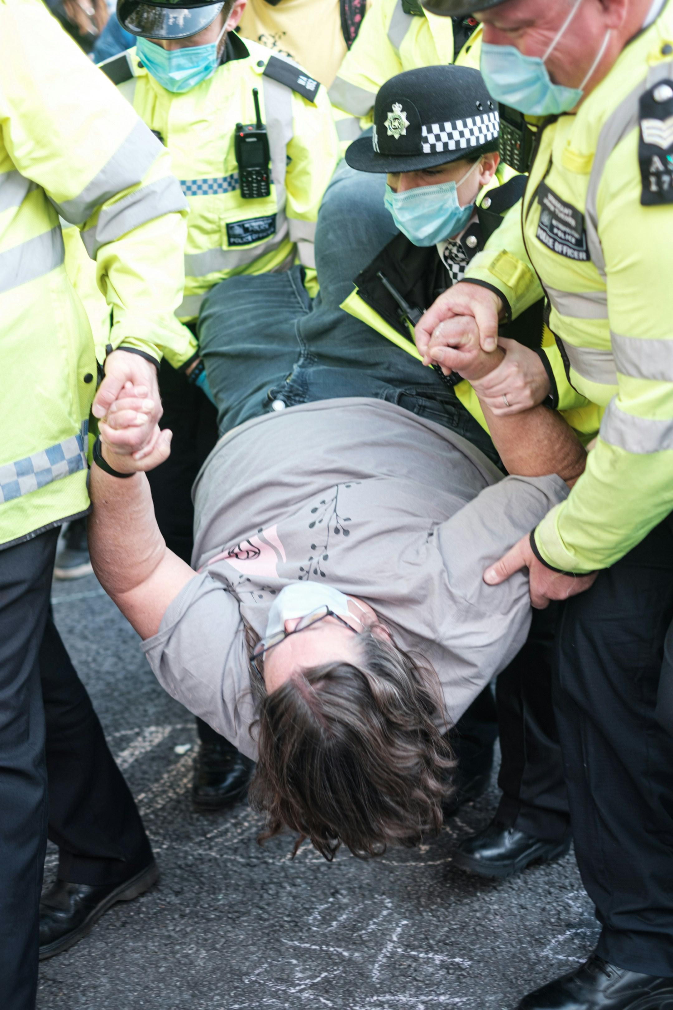Extinction Rebellion September 2020 Protests for the launch of the Climate and Ecological Emergency Bill (CEE Bill) Across The City of London