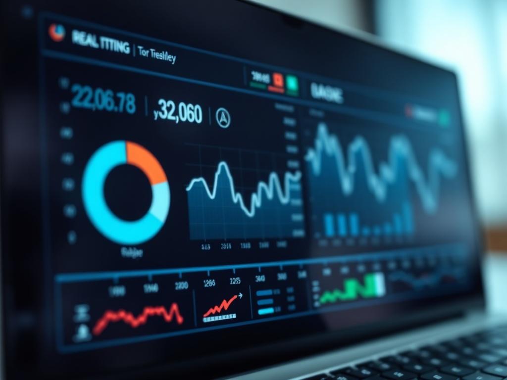 A close up of a digital dashboard displaying real time