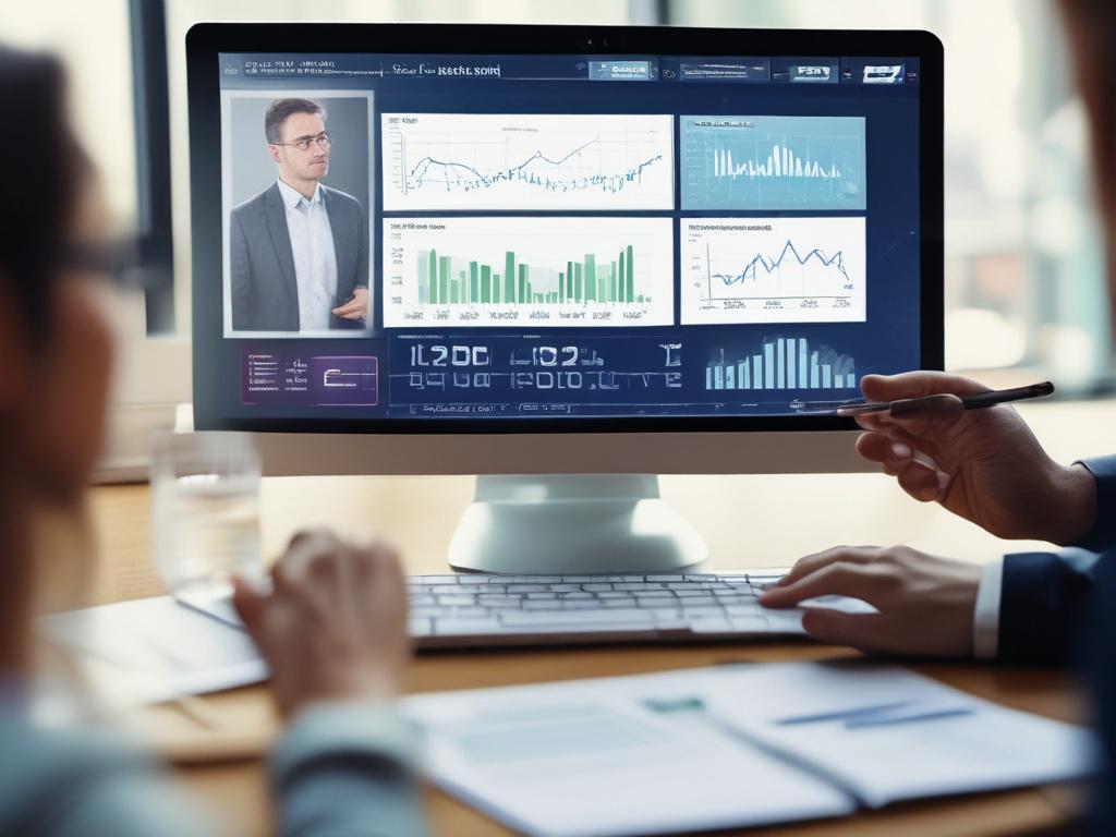 A close up shot of a consultant discussing a technical