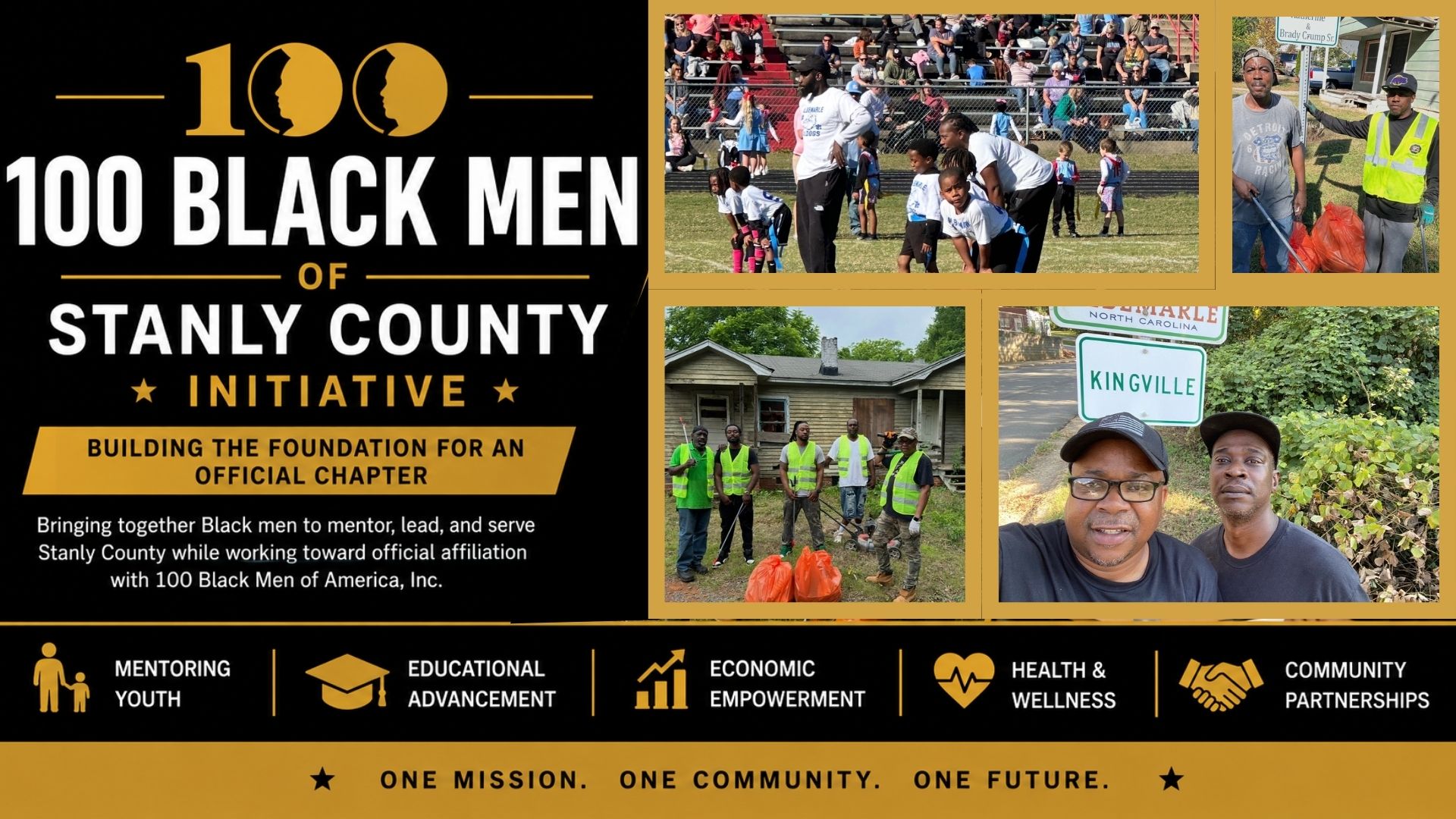 100 Black Men of Stanly County Initiative Workshop Series Flyer