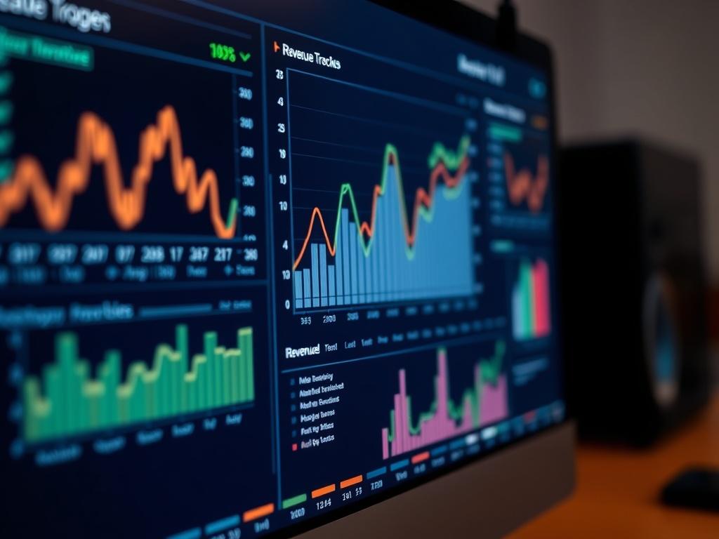 A close up shot of a computer screen displaying financial