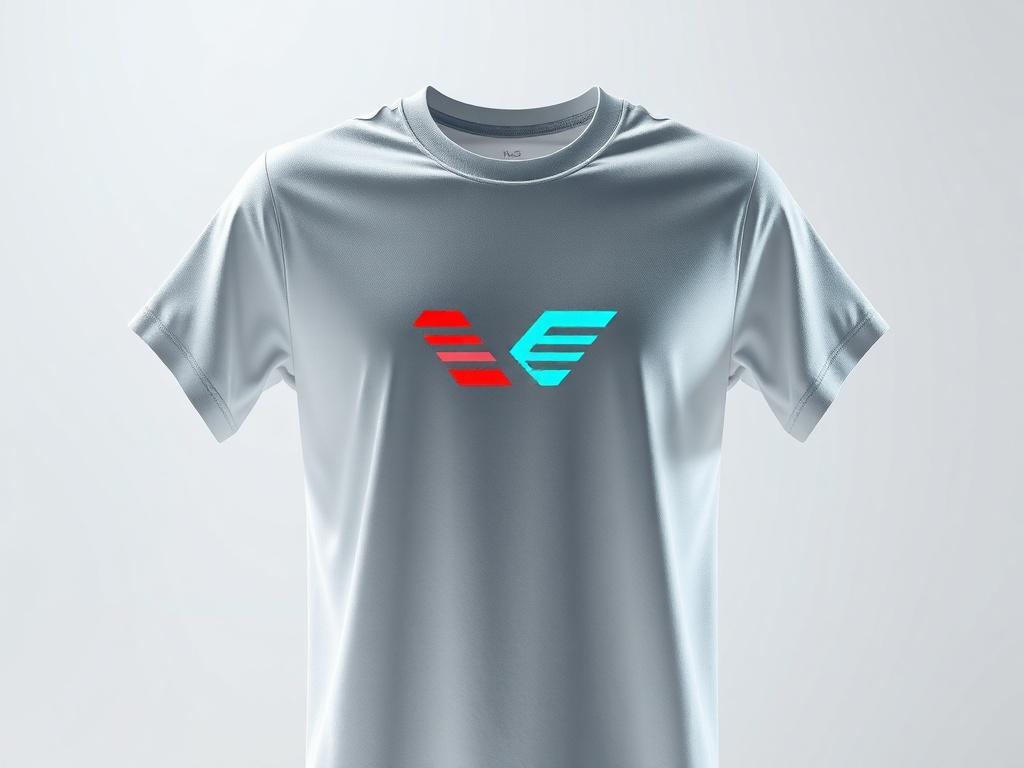 A high resolution of a signature logo t shirt displayed