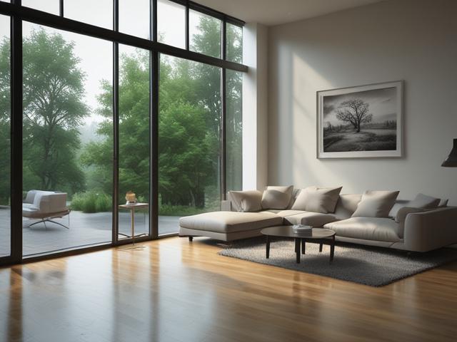 Create a realistic high-resolution photo that visually embodies the essence of the blog titled "Transform Your Space with Premium Window Tinting." The composition should be simple and clear, featuring a close-up shot of a sleek, modern vehicle with newly installed premium window tint. The focus should be on the vehicle's tinted windows, showcasing the glossy finish and the subtle reflections on the glass, enhancing the sense of sophistication.

In the background, include a blurred cityscape that suggests an