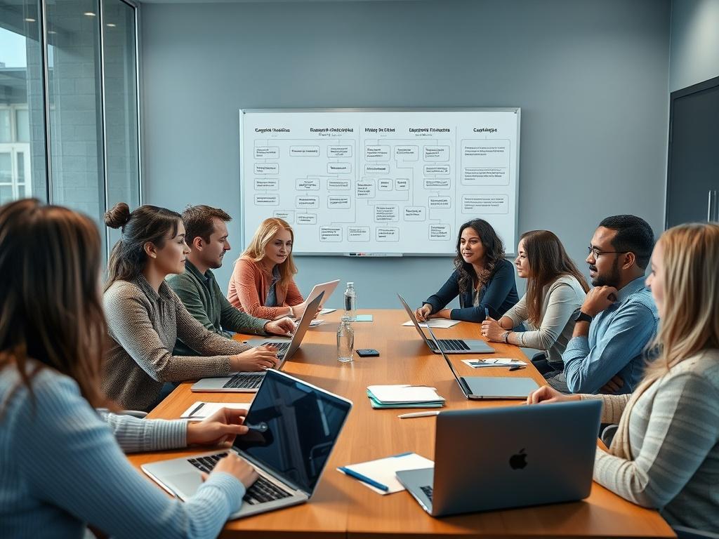 A close up shot of a diverse group of people