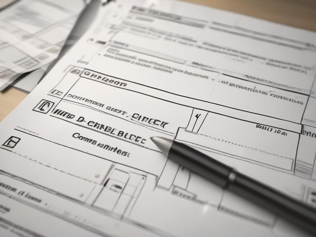 A high resolution close up shot of a compliance checklist