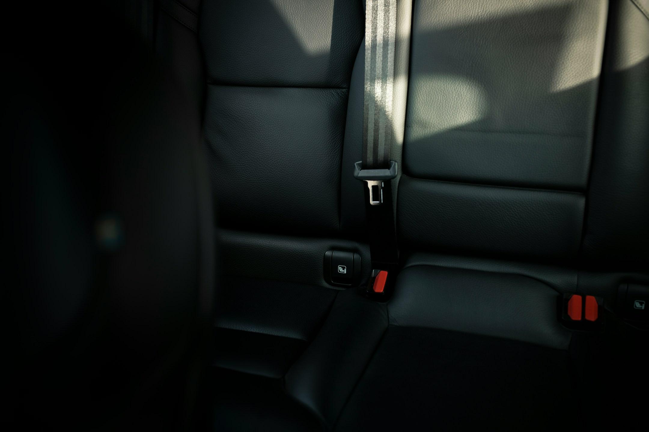 Back seats of a car