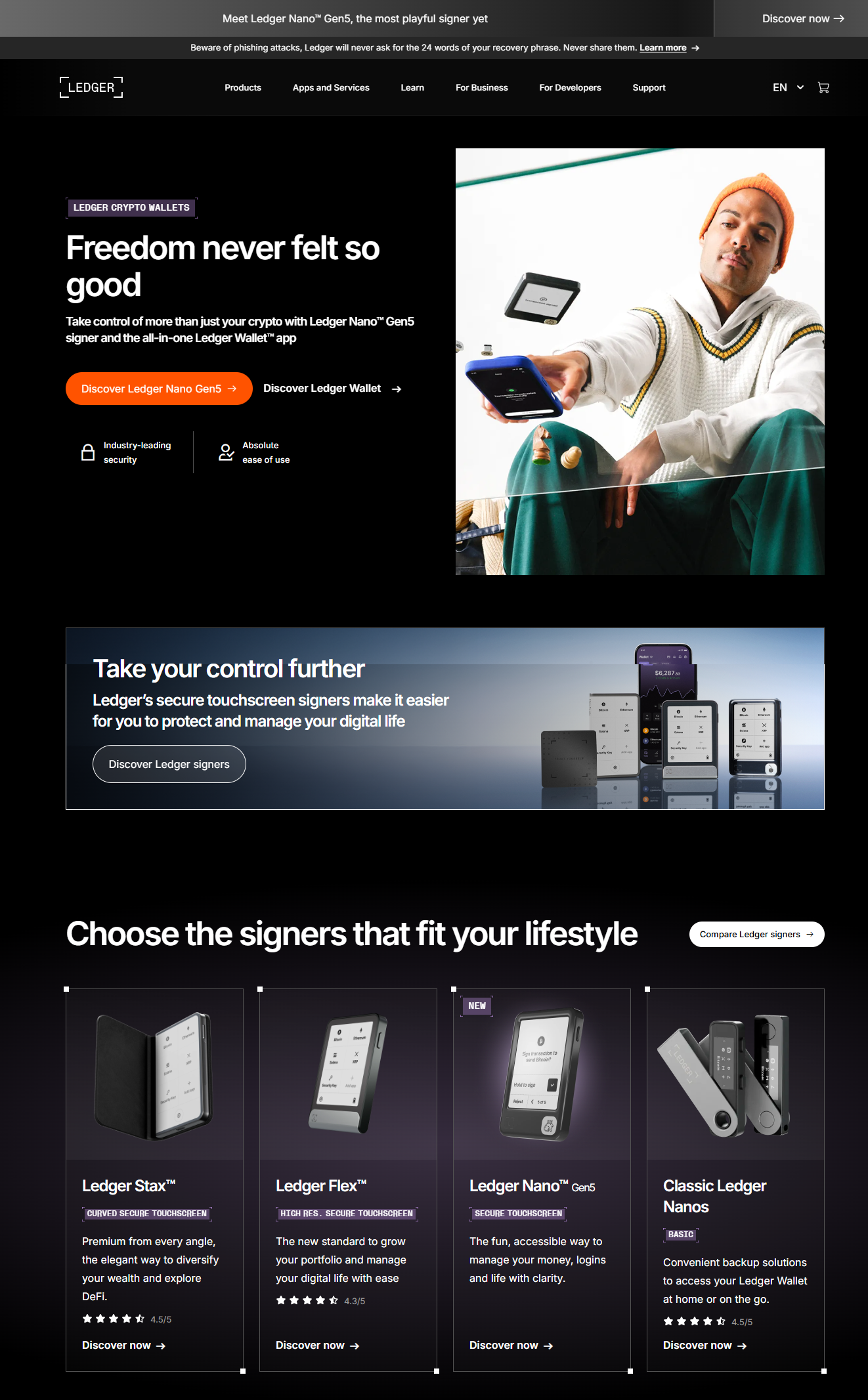 Ledger.com/start article cover