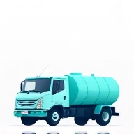 Truck with water