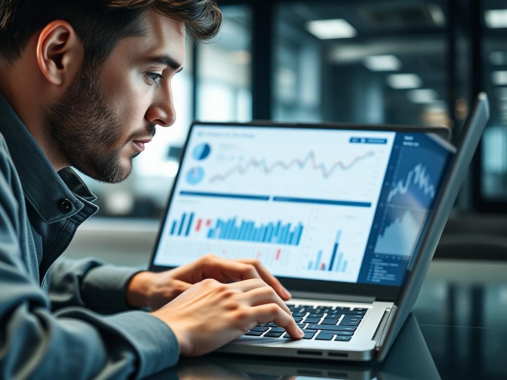 A close up shot of a professional On Chain Analyst