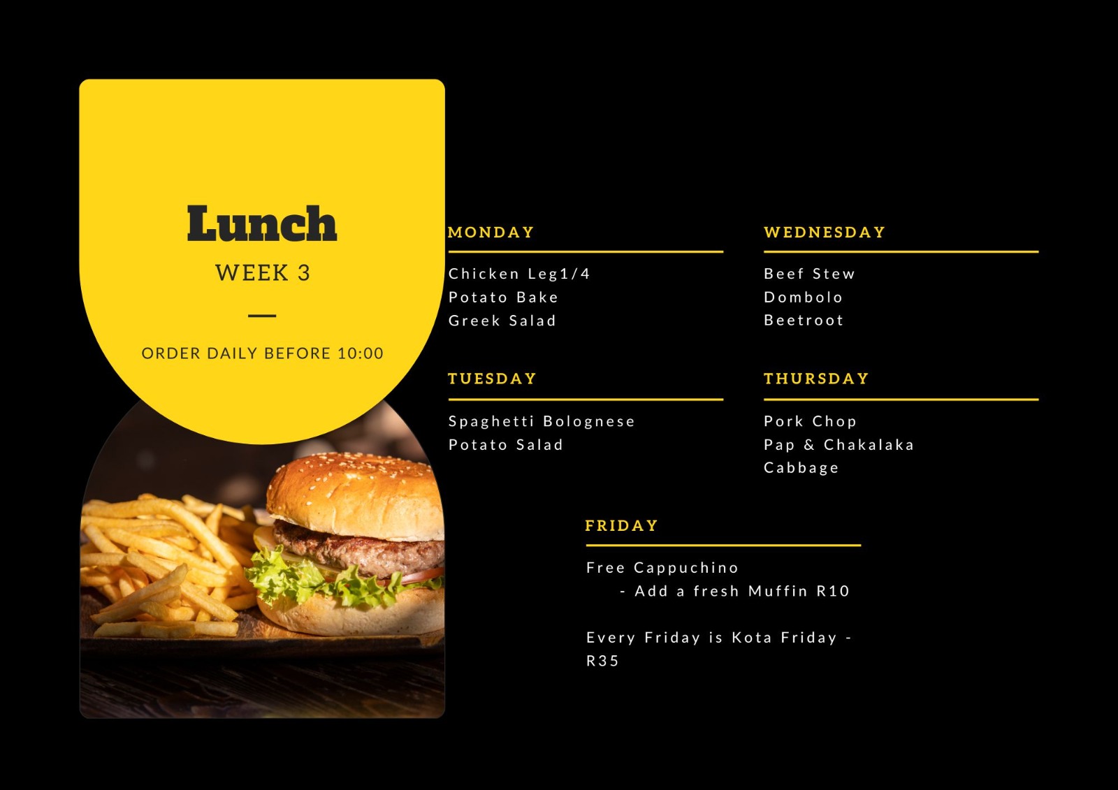 Week 3 Menu