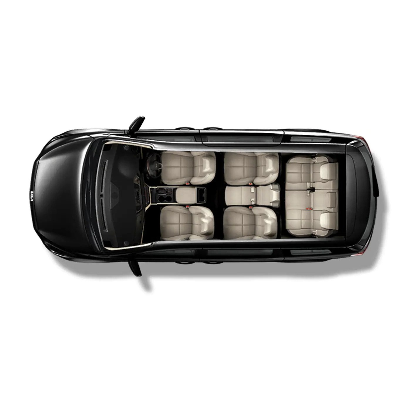Luxury van interior with premium leather seats