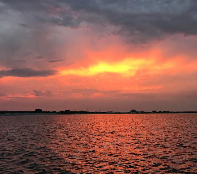 sunset over cape cod