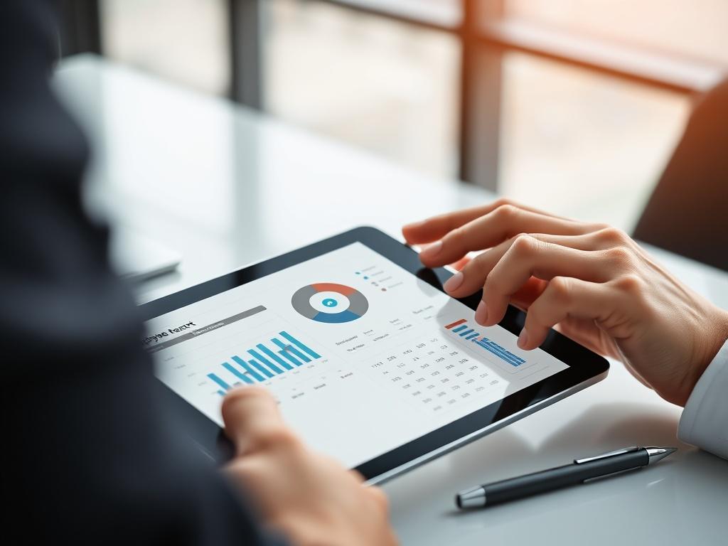 A close up shot of an employee report displayed on