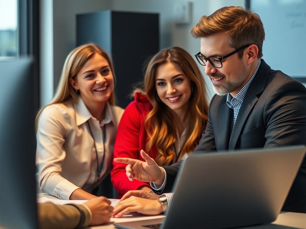 A training session in progress with a small group of