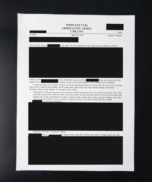 Redacted government document