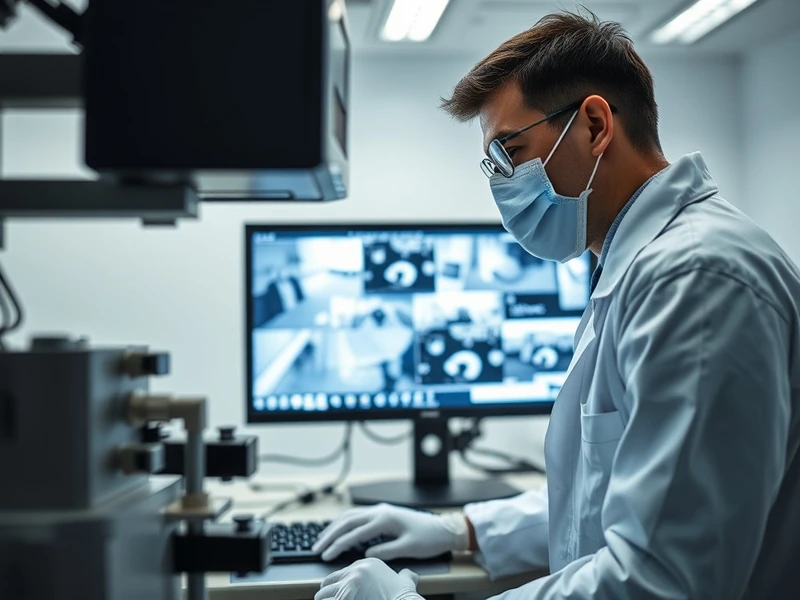 Inżynier w laboratorium Dysk i Spółka podczas procesu odzyskiwania danych