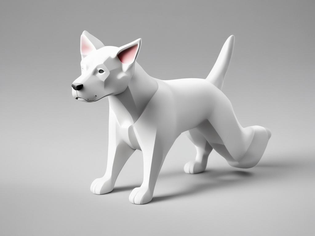 A realistic high-resolution photo of an interactive pet toy. The toy should be colorful and eye-catching, placed on a clean white background. The composition should focus solely on the toy, highlighting its features such as buttons or moving parts, with soft lighting to enhance the details.