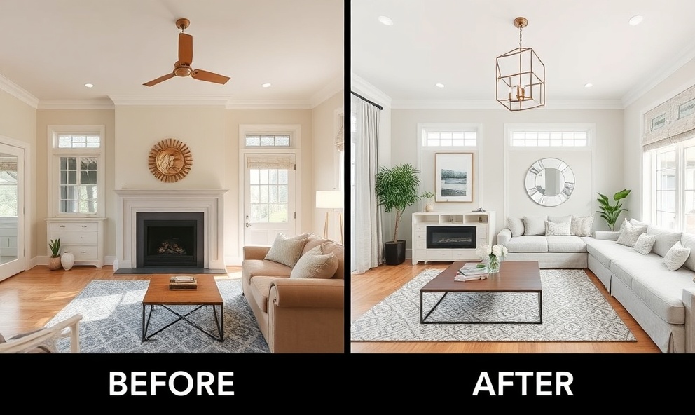 Before and after renovation